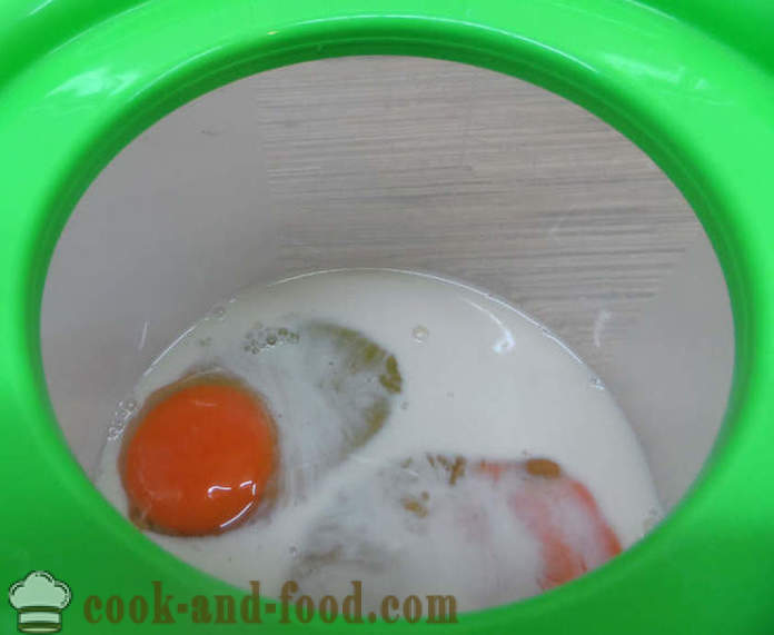 Garo omletas iš multivarka su pienu ir daržovių - kaip virėjas plakta kiaušinių pora, su po žingsnio receptas nuotraukomis žingsnio