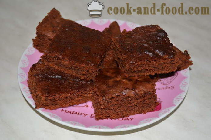 Šokoladas Brownie pyragas - kaip padaryti šokoladinius pyragaičius namuose, žingsnis po žingsnio receptas nuotraukomis