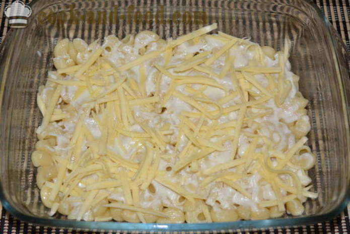 Makaronai Puodai su malta mėsa ir bešamelio padažu - kaip virėjas makaronų troškinys orkaitėje, su po žingsnio receptas nuotraukomis žingsnio