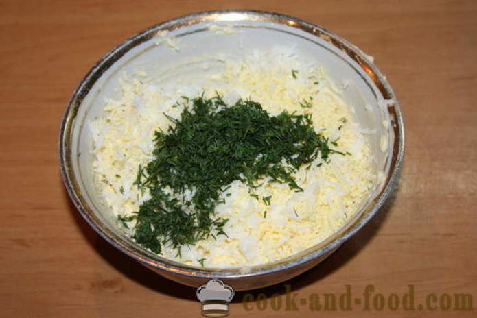 Žydų užkandis lydyto sūrio su česnakais - kaip padaryti, kad žydų užkandis su česnaku, žingsnis po žingsnio receptas nuotraukomis