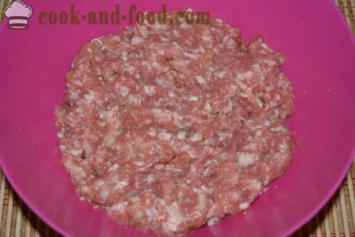Mėsa lizdą maltos mėsos įdaru su - kaip virėjas mėsos lizdą Smulkintos mėsos orkaitėje, su po žingsnio receptas nuotraukomis žingsnio