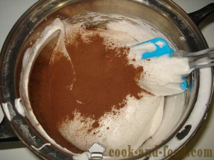 Šokoladas meringue su riešutais - Kaip Padaryti šokolado meringue namuose, žingsnis po žingsnio receptas nuotraukomis