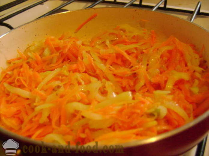 Sluoksniuotas salotos su konservuotų sardinių - kaip parengti salotos su sardinių, žingsnis po žingsnio receptas nuotraukomis
