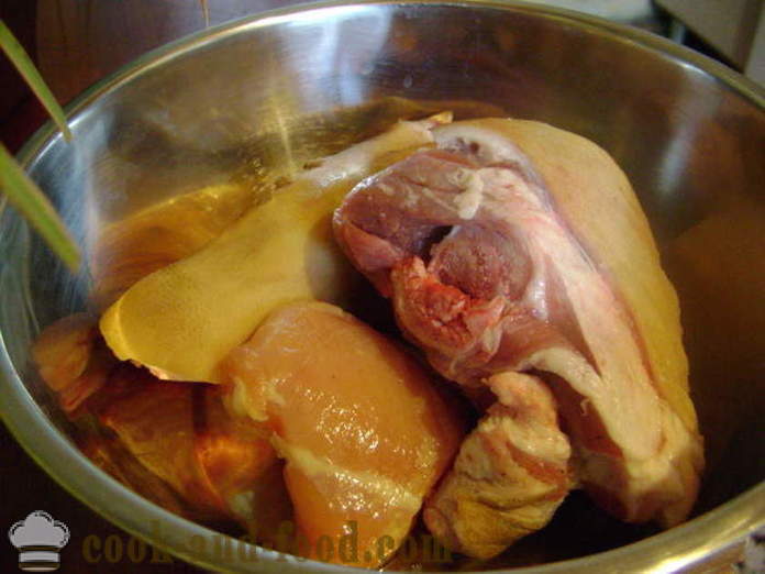Jellied mėsos ir namų Slėgtainiai - parengti Jellied mėsos ir Brawn padaryti namuose, žingsnis po žingsnio receptas nuotraukomis