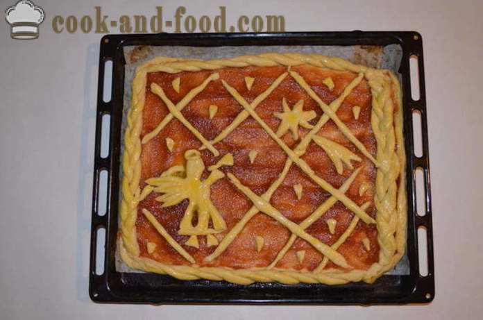 Skanus Kalėdų pyragas su obuolių uogiene orkaitėje - Kaip pasiruošti Kalėdų pyragas su uogiene, su po žingsnio receptas nuotraukomis žingsnio