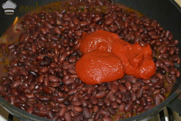 Lobio raudonųjų pupelių su morkomis ir lukom- kaip virėjas Lobio raudonųjų pupelių, žingsnis po žingsnio receptas nuotraukomis