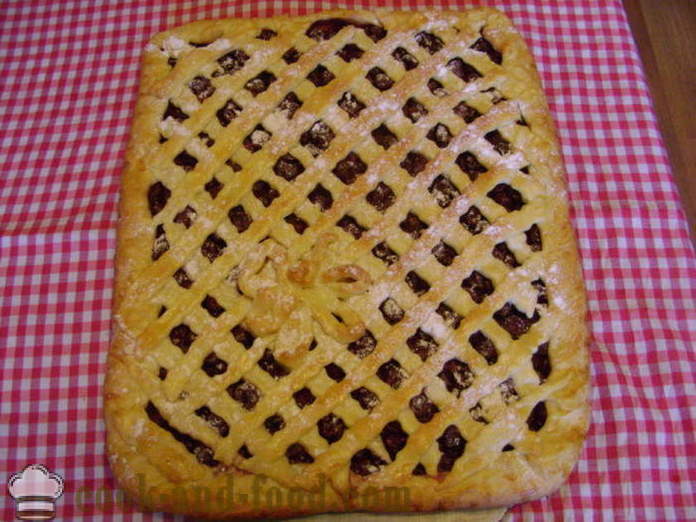 Lauko mielių pyragas su vyšniomis - kaip virėjas tortas su orkaitėje vyšnių, su po žingsnio receptas nuotraukomis žingsnio