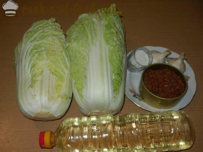 Kininiai kopūstai Kimchi korėjiečių - kaip padaryti Kimchi namuose, žingsnis po žingsnio receptas nuotraukomis