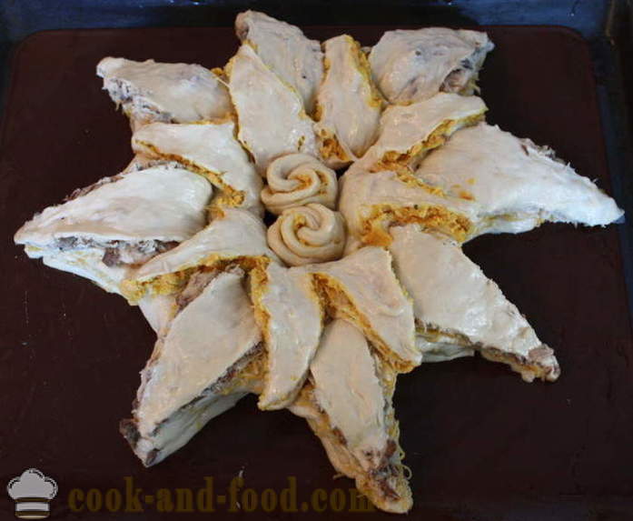 Žuvų pyragas su tešla į orkaitę - kaip virėjas žuvies pyragas, žingsnis po žingsnio receptas nuotraukomis
