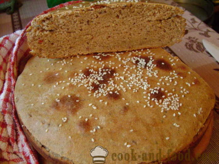 Neraugintos duonos orkaitėje - Kaip iškepti neraugintą duoną namuose, žingsnis po žingsnio receptas nuotraukomis