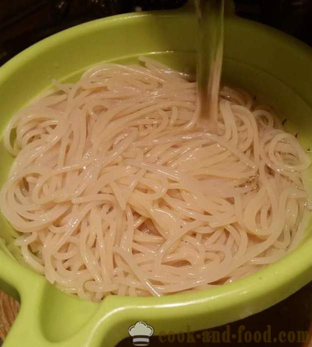 Kaip virėjas spagečius į lėkštę - žingsnis po žingsnio receptas nuotraukomis