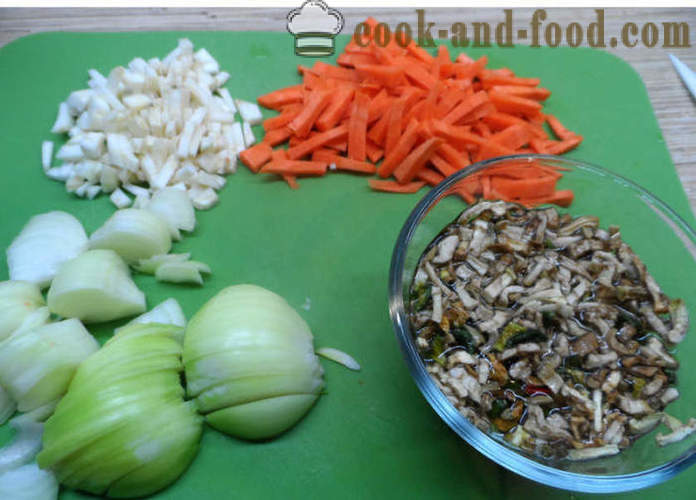Rizotas su daržovėmis multivarka šaldytos ir džiovintos - kaip virėjas rizoto į multivarka namuose, žingsnis po žingsnio receptas nuotraukomis