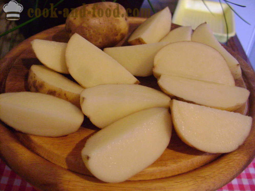 Bulvės keptos su pluta - kaip Bulvė riekeles orkaitėje, su po žingsnio receptas nuotraukomis žingsnio