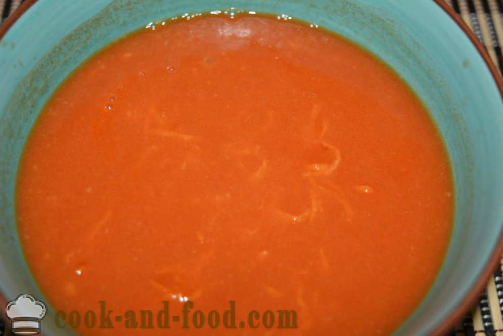 Greitai padažas padažas su pomidorų pasta, mikrobangų krosnelėje - kaip virėjas pomidorų padažas, padažas mikrobangų krosnelėje, žingsnis po žingsnio receptas nuotraukomis