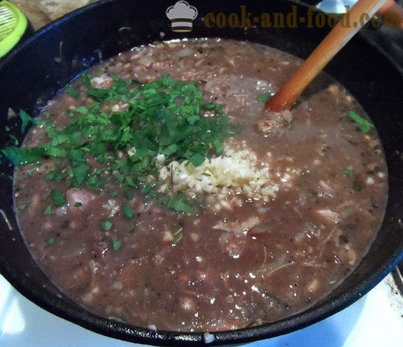 Charčio sriuba sriuba su ryžiais - kaip virėjas sriuba grub namuose, žingsnis po žingsnio receptas nuotraukomis