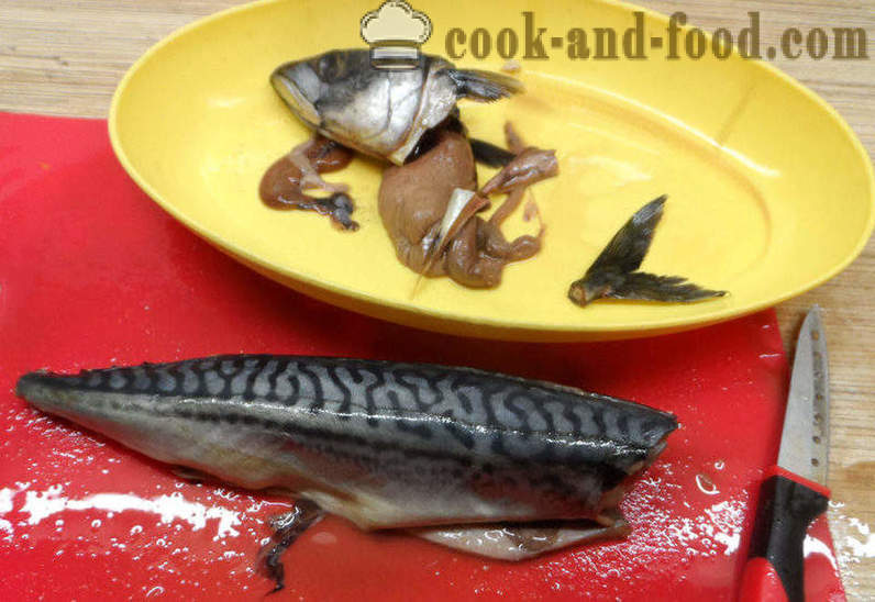 Fishcakes skumbrės - kaip virėjas žuvies pyragai iš skumbrės, žingsnis po žingsnio receptas nuotraukomis