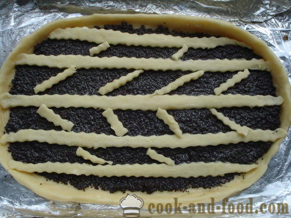Mielių pyragas su aguonomis orkaitėje - kaip virėjas tortas su aguonomis, žingsnis po žingsnio receptas nuotraukomis