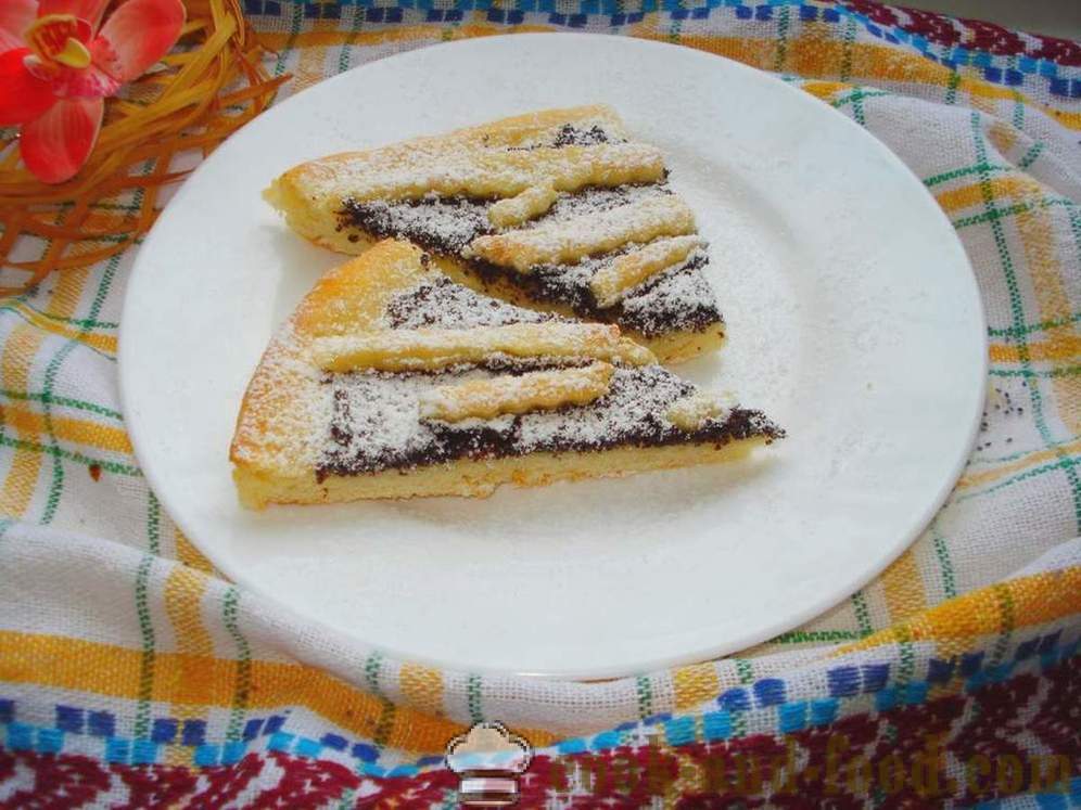 Mielių pyragas su aguonomis orkaitėje - kaip virėjas tortas su aguonomis, žingsnis po žingsnio receptas nuotraukomis