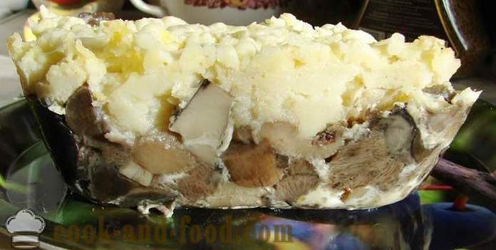 Bulvių grotelių su grybais orkaitėje - kaip virėjas bulvių troškinys su grybais, žingsnis po žingsnio receptas nuotraukomis