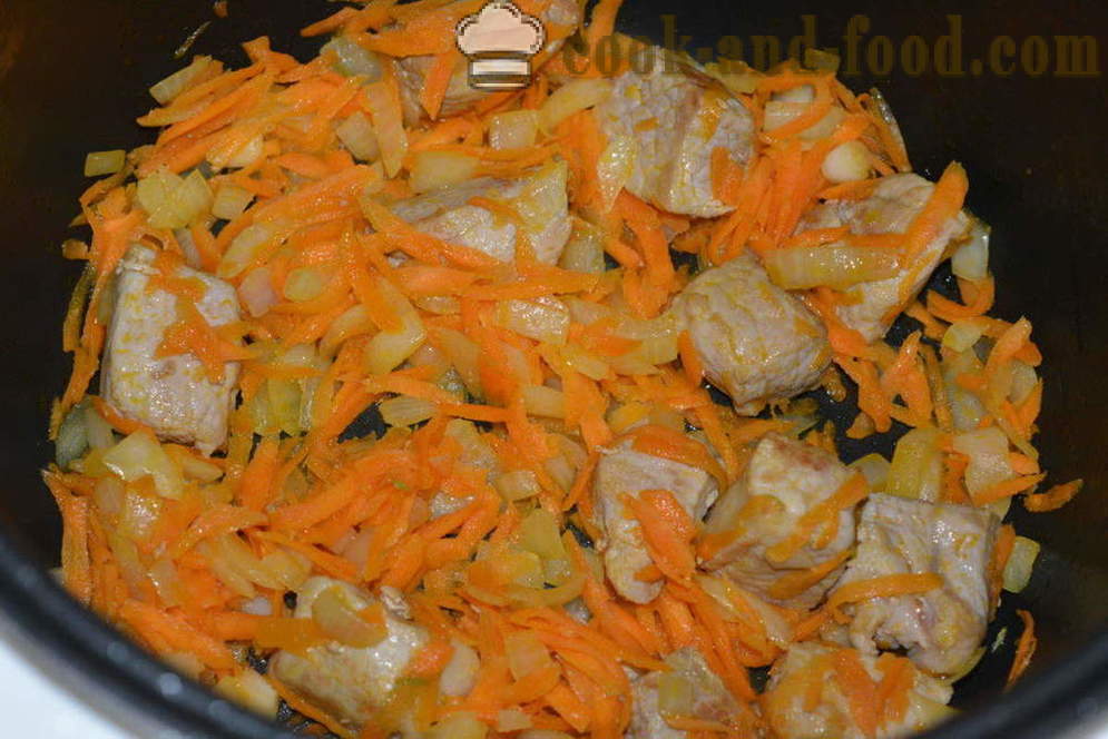 Rūgštus sriuba rauginti kopūstai su mėsos multivarka - kaip virėjas sriuba rauginti kopūstai į multivarka, žingsnis po žingsnio receptas nuotraukomis