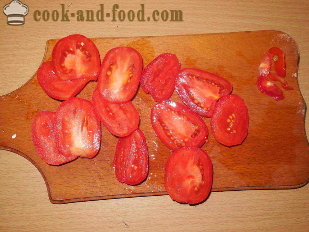Baklažanų kepti su mėsa ir pomidorais - kaip kepta baklažanų su mėsa orkaitėje, su po žingsnio receptas nuotraukomis žingsnio