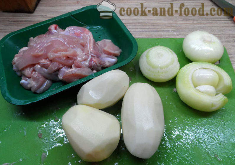 Echpochmak tartare su mėsa ir bulvėmis - kaip virėjas echpochmak, žingsnis po žingsnio receptas nuotraukomis