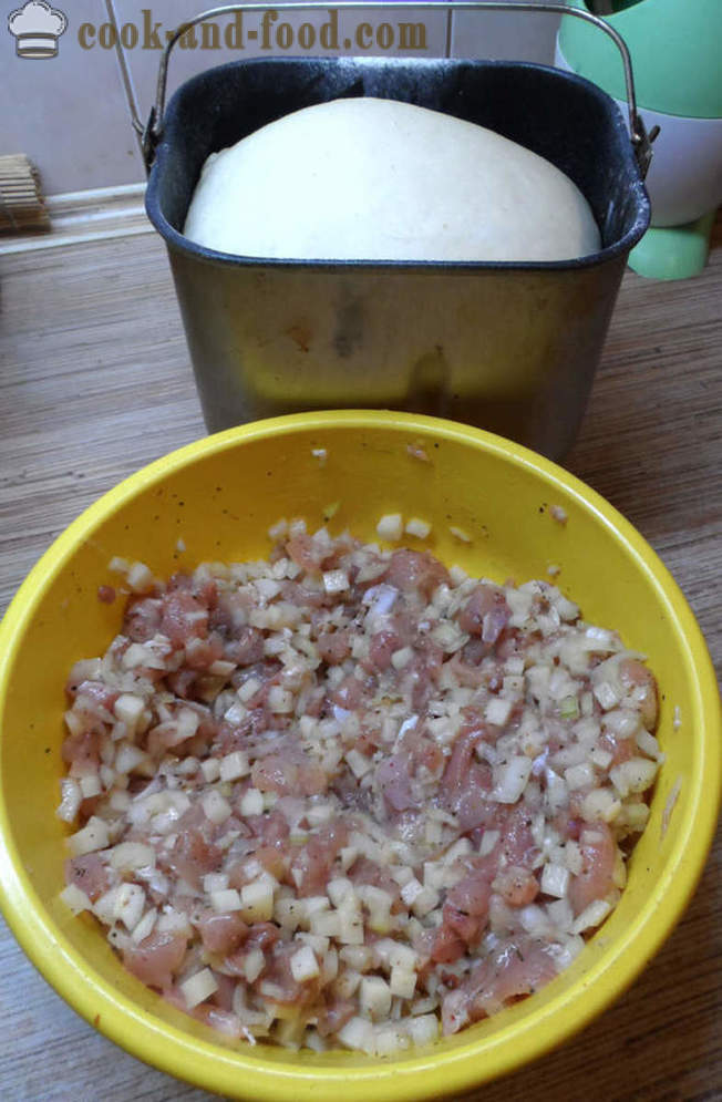 Echpochmak tartare su mėsa ir bulvėmis - kaip virėjas echpochmak, žingsnis po žingsnio receptas nuotraukomis