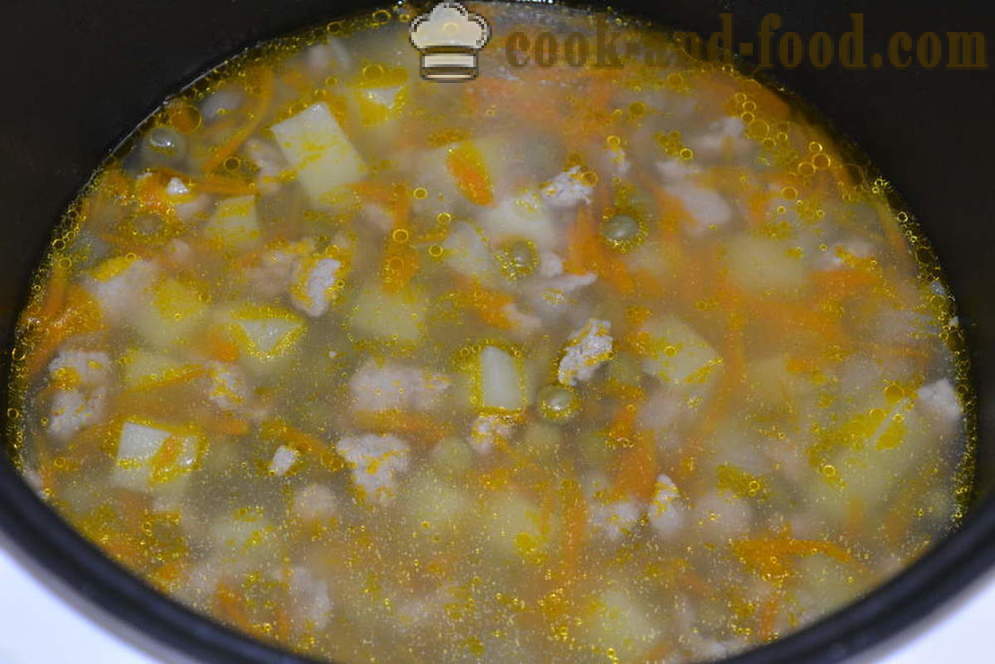 Žirnių ir multivarka - kaip virti žirnių sriuba multivarka, žingsnis po žingsnio receptas nuotraukomis