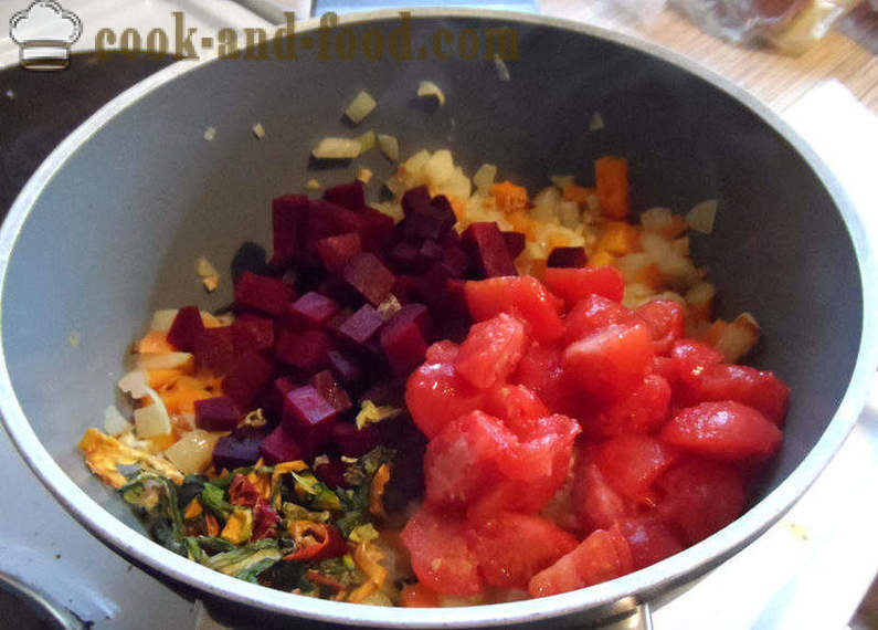Burokėlių sriuba, barščiai - kaip virėjas sriuba tyrės įvairių daržovių, žingsnis po žingsnio receptas nuotraukomis