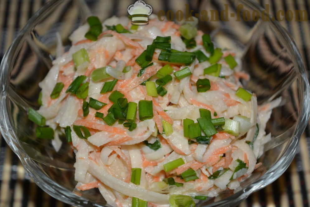 Skanus salotos artišokų ir morkų ir svogūnų laiškų - kaip paruošti artišokų ir morkomis receptas salotos su nuotrauka