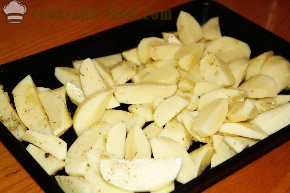 Bulvės keptos orkaitėje - kaip Bulvė riekeles orkaitėje, su po žingsnio receptas nuotraukomis žingsnio