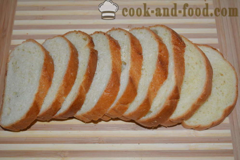 Saldūs kepalas skrudinta duona su kiaušiniu ir pieno keptuvėje - Kaip Padaryti skrudinta duona kepalas keptuvėje, žingsnis po žingsnio receptas nuotraukomis