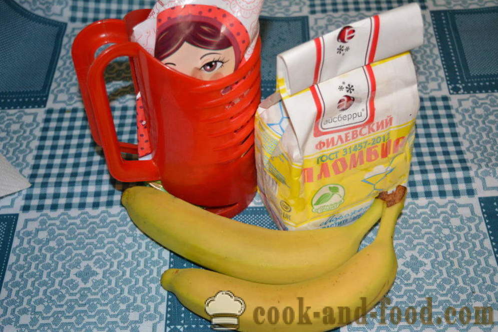 Pieno kokteilis su ledais ir bananų į maišytuvą - Kaip padaryti, kad milkshake namuose, žingsnis po žingsnio receptas nuotraukomis