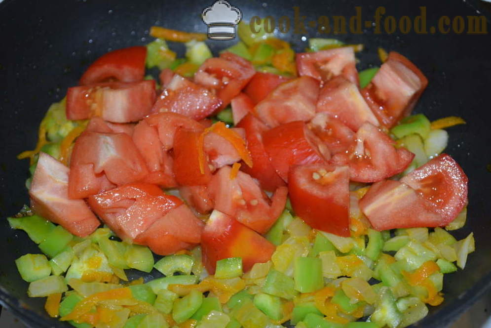 Skanus trapus grikiai su daržovėmis keptuvėje - kaip virėjas grikiai su daržovėmis, žingsnis po žingsnio receptas nuotraukomis