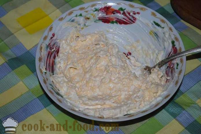 Rolls cukinija su sūriu, česnaku ir majonezu - Kaip Padaryti bandeles cukinijos, žingsnis po žingsnio receptas nuotraukomis
