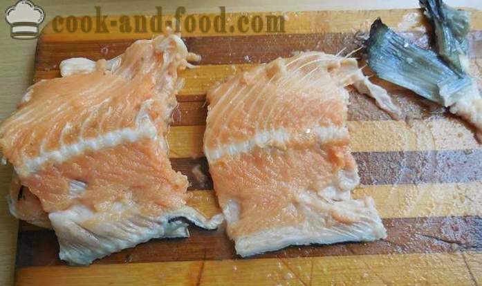 Kaip marinuoti griovelių raudonos žuvies su skystu dūmų - skanus receptas keteros sūdyta lašiša, su nuotraukomis
