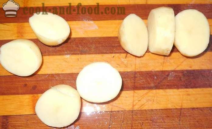 Skanus Naujos bulvės keptos orkaitėje su mėsos - taip skanus keptos Naujos bulvės į skylę, receptas su nuotraukomis, žingsnis po žingsnio