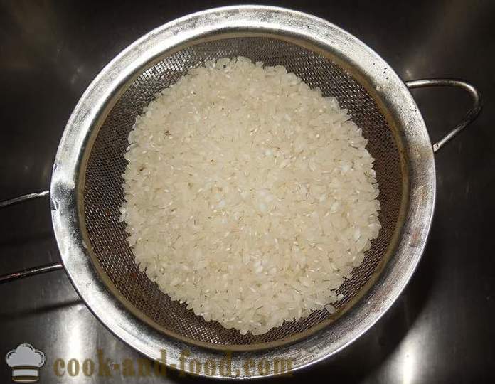 Kaip virėjas ryžių košė ant vandens ant garnyru - receptas su nuotrauka