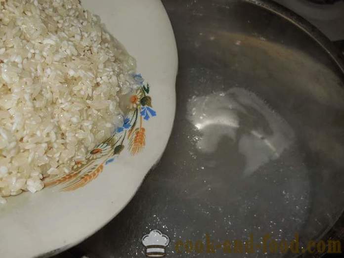 Kaip virėjas ryžių košė ant vandens ant garnyru - receptas su nuotrauka