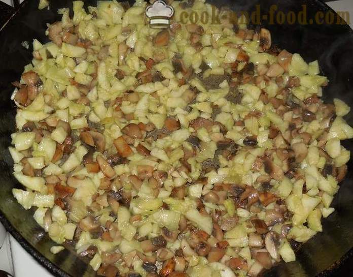 Cukinijos kepta orkaitėje su maltos mėsos: ryžiai su grybais ir sūriu - kaip virėjas įdaryti cukinijos orkaitėje, su po žingsnio receptas nuotraukomis žingsnio