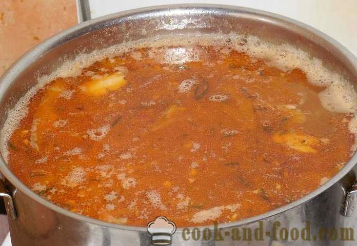 Skanus naminis sriuba su pupelėmis Ukrainos - kaip virėjas sriuba su pupelėmis ukrainiečių - žingsnis po žingsnio receptas nuotraukomis