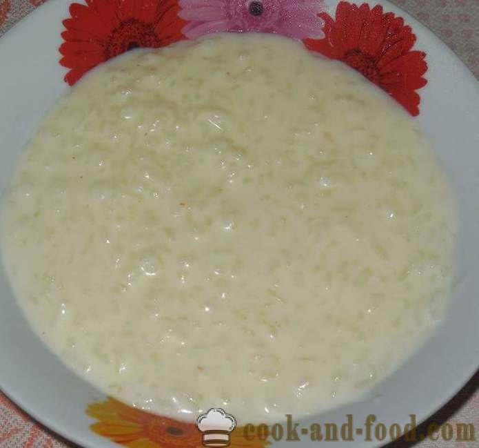 Skanus ryžių košė su pienu ir vandeniu puode: skystis ir klasikinės (storas) - žingsnis po žingsnio receptai su nuotraukomis, kaip virėjas ryžių košė su pienu