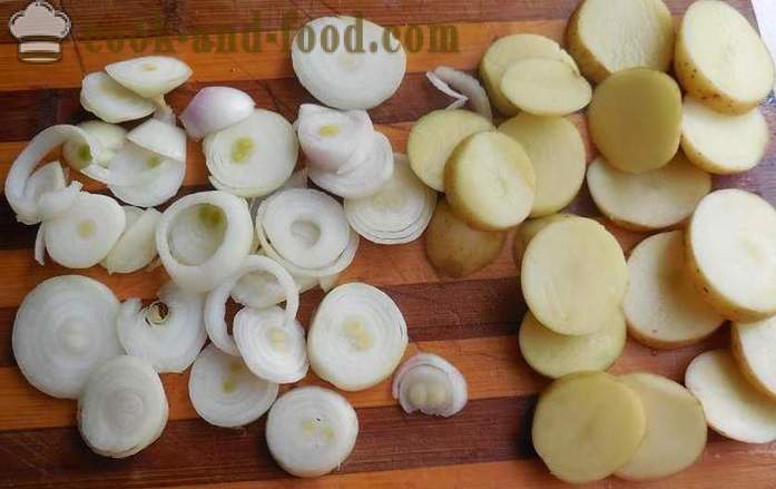 Daržovių troškinys su grybais ir bulvėmis multivarka - kaip virėjas daržovių troškinys - Receptai su nuotraukomis - žingsnis po žingsnio