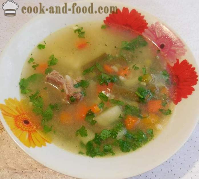 Skanus daržovių sriuba su mėsos multivarka - žingsnis po žingsnio receptai su nuotraukomis, kaip virėjas daržovių sriuba su šaldytų žirnių ir šparaginėmis pupelėmis