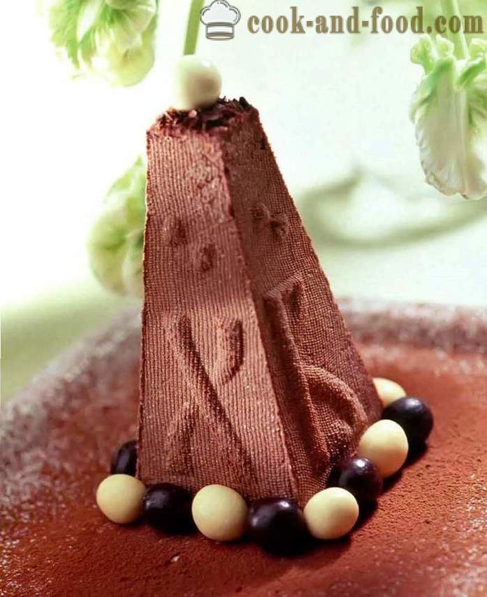 Šokoladas Velykų varškės ir grietinėlės - paprastas receptas žalias šokoladas Velykų varške