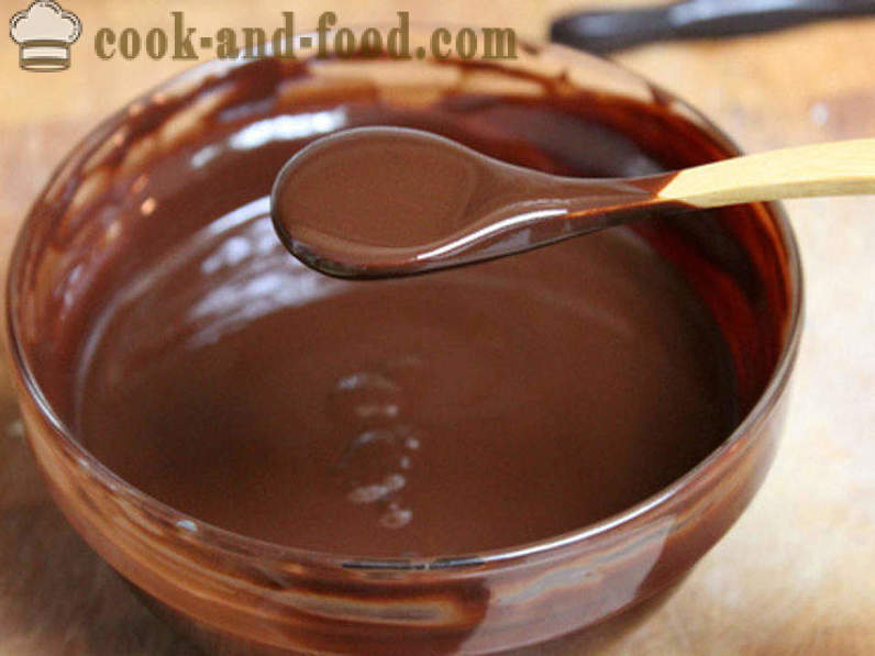 Riebus šokolado apledėjimo iš kakavos, cukraus ir pieno - Kaip padaryti, kad šokolado danga kakavos receptūrą su vaizdo