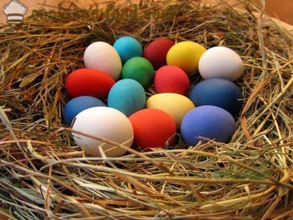 Dažyti kiaušiniai arba Krashenki - kaip dažų kiaušinius Velykoms