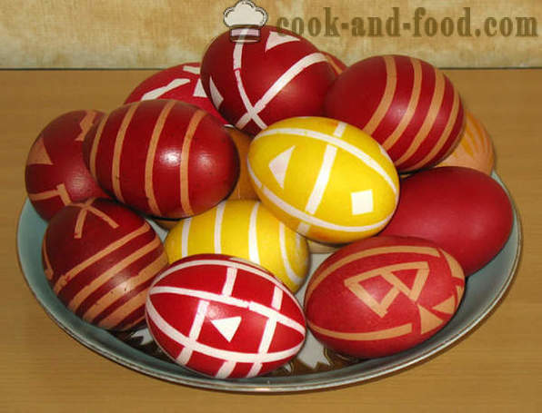 Dažyti kiaušiniai arba Krashenki - kaip dažų kiaušinius Velykoms