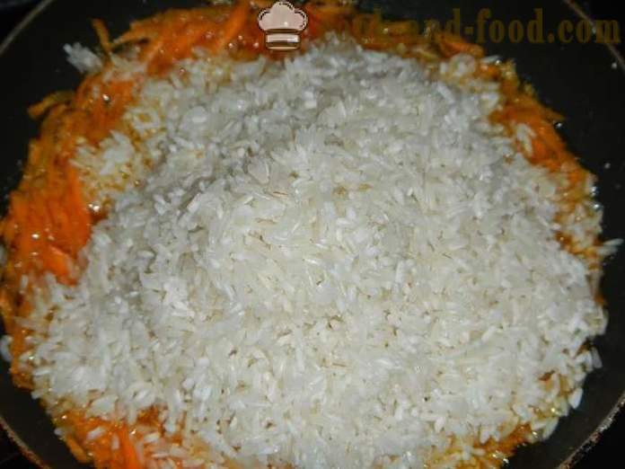 Kiauliena ir trapumą ryžių multivarka - kaip virti ryžiai su mėsa multivarka, žingsnis po žingsnio receptai su nuotraukomis.