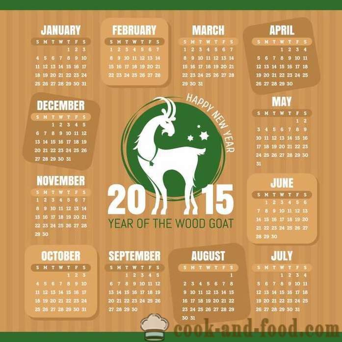 Kalendorius 2015 metų ožka (Avys): atsisiųsti nemokamai Kalėdų kalendorių su ožkų ir avių.